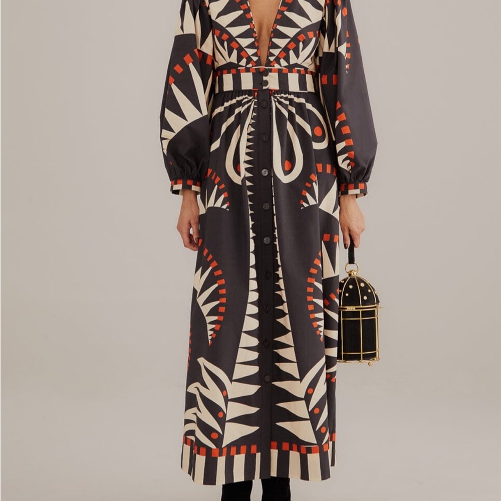 Elegant Black and Red Patterned Dress IN SEARCH OF THIS DRESS